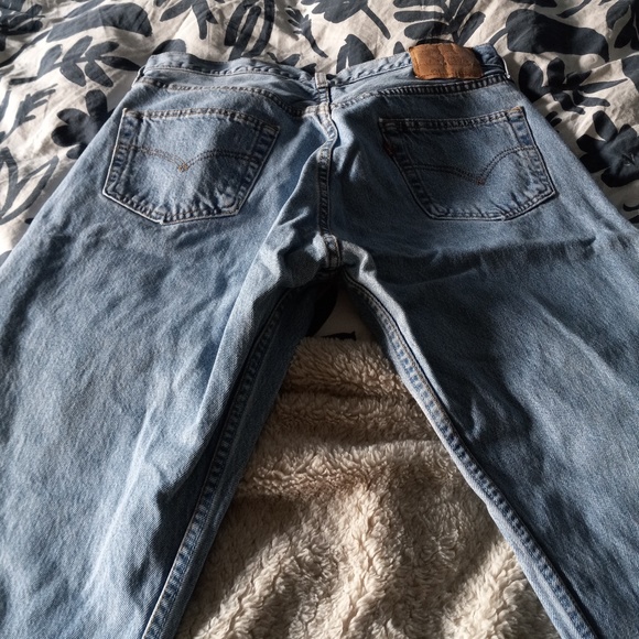 Levi 501 Women's Jeans with Patchwork. Size 36 Waist 32 length - Picture 3 of 6